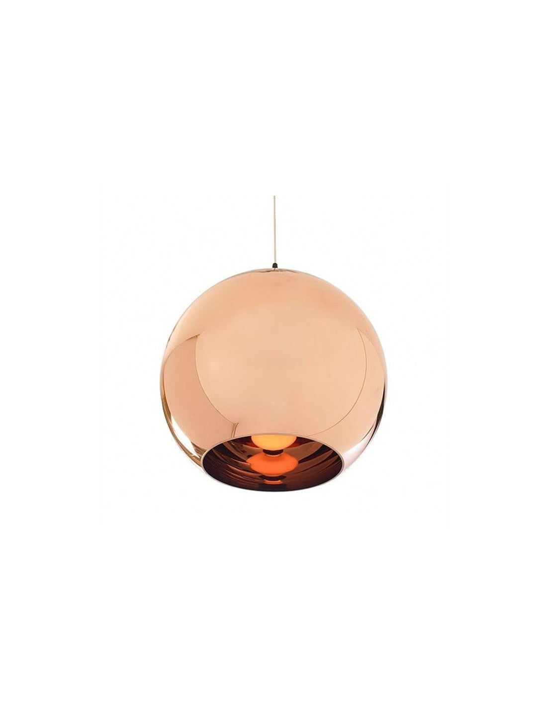Lámpara HUGO, colgante, cristal, color cobre, 40 cms de diámetro