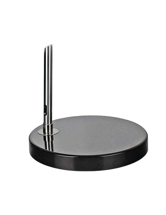 Lámpara AR, pie salón, cromada, base mármol negro