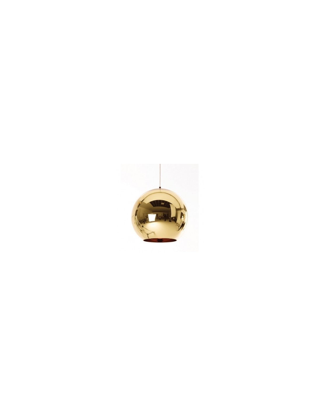 Lámpara HUGO, colgante, cristal, dorada, 25 cms de diámetro