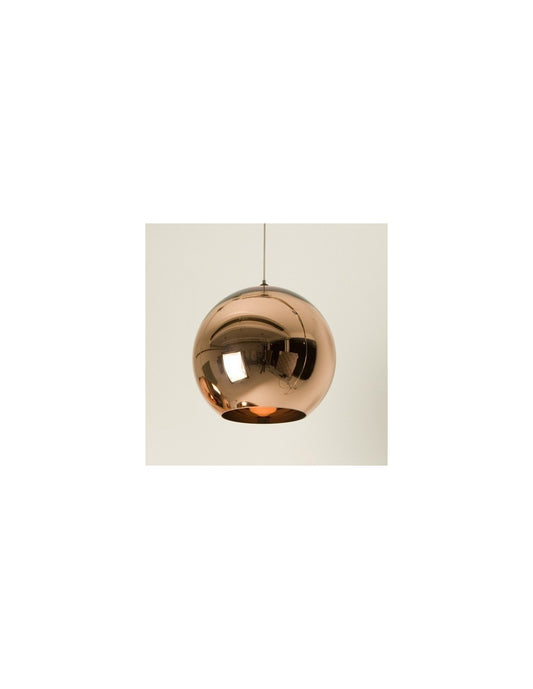 Lámpara HUGO, colgante, cristal, color cobre, 30 cms de diámetro
