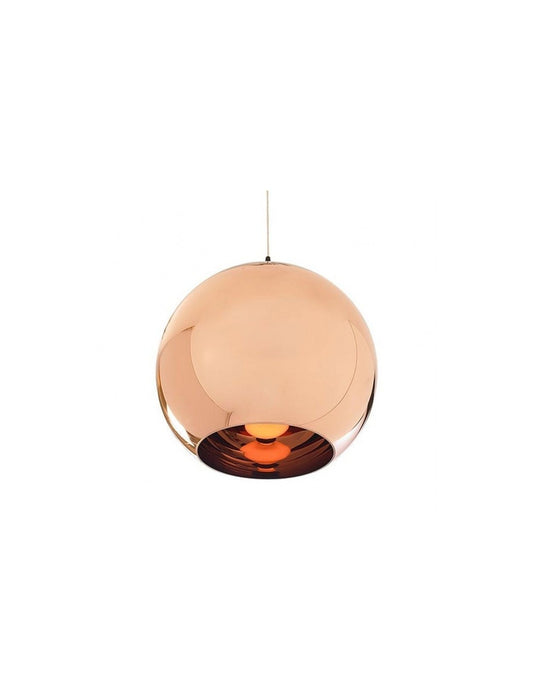 Lámpara HUGO, colgante, cristal, color cobre, 40 cms de diámetro