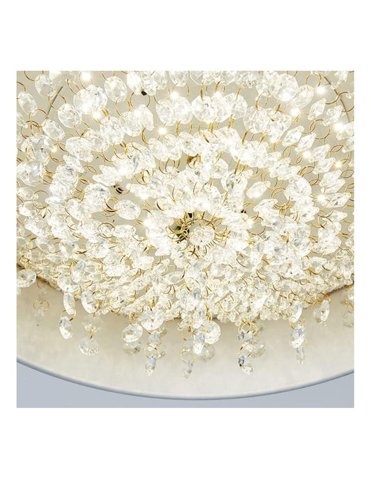 Lámpara JENA BL, colgante, metal, blanca, cristal, led