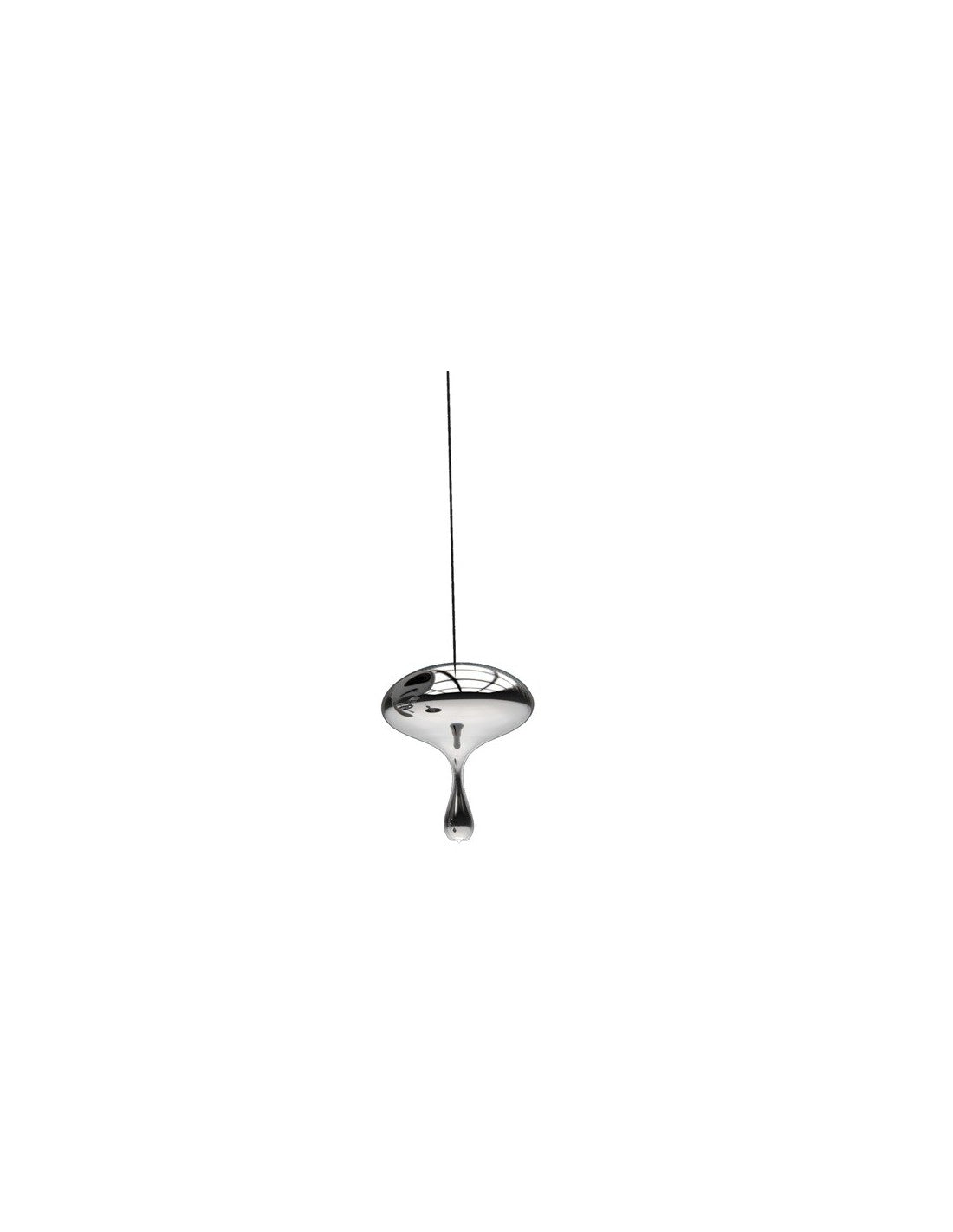 Lámpara HERDA H305, colgante, metal, cristal plateado