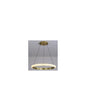 Lámpara BERKA 40, colgante, aluminio, dorada, acrílico, led