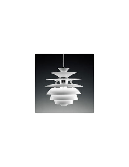 Lámpara CYGNY, aluminio, blanca, 40 cms de diámetro