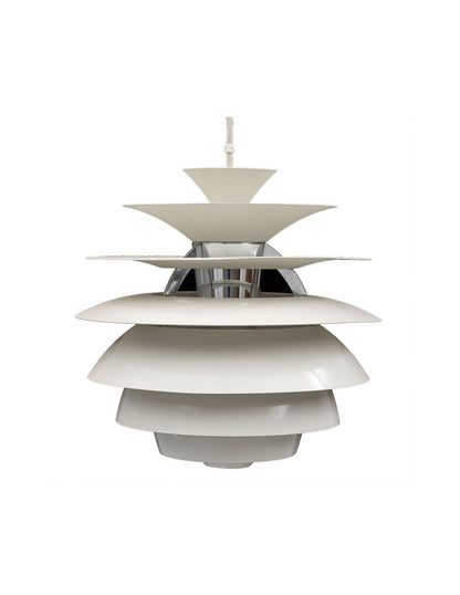 Lámpara CYGNY, aluminio, blanca, 40 cms de diámetro