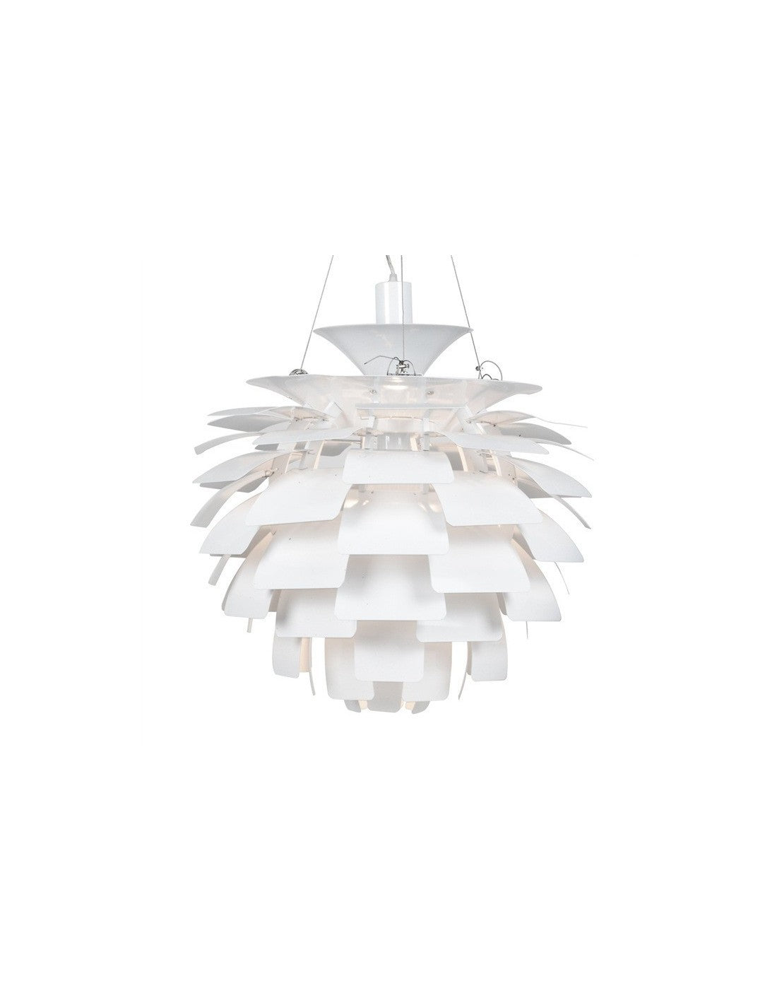 Lámpara ARTIC, aluminio, blanca, 60 cms. de diámetro