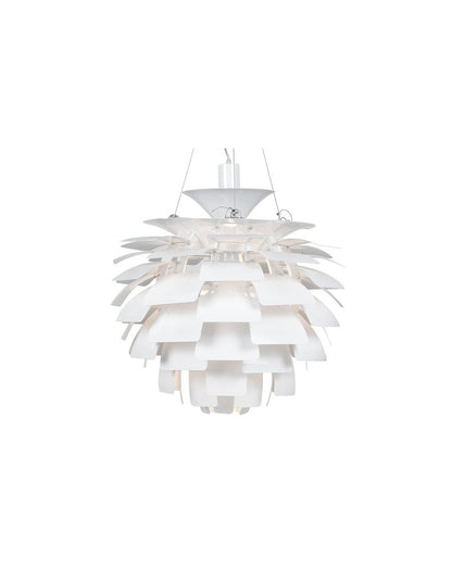 Lámpara ARTIC, aluminio, blanca, 60 cms. de diámetro