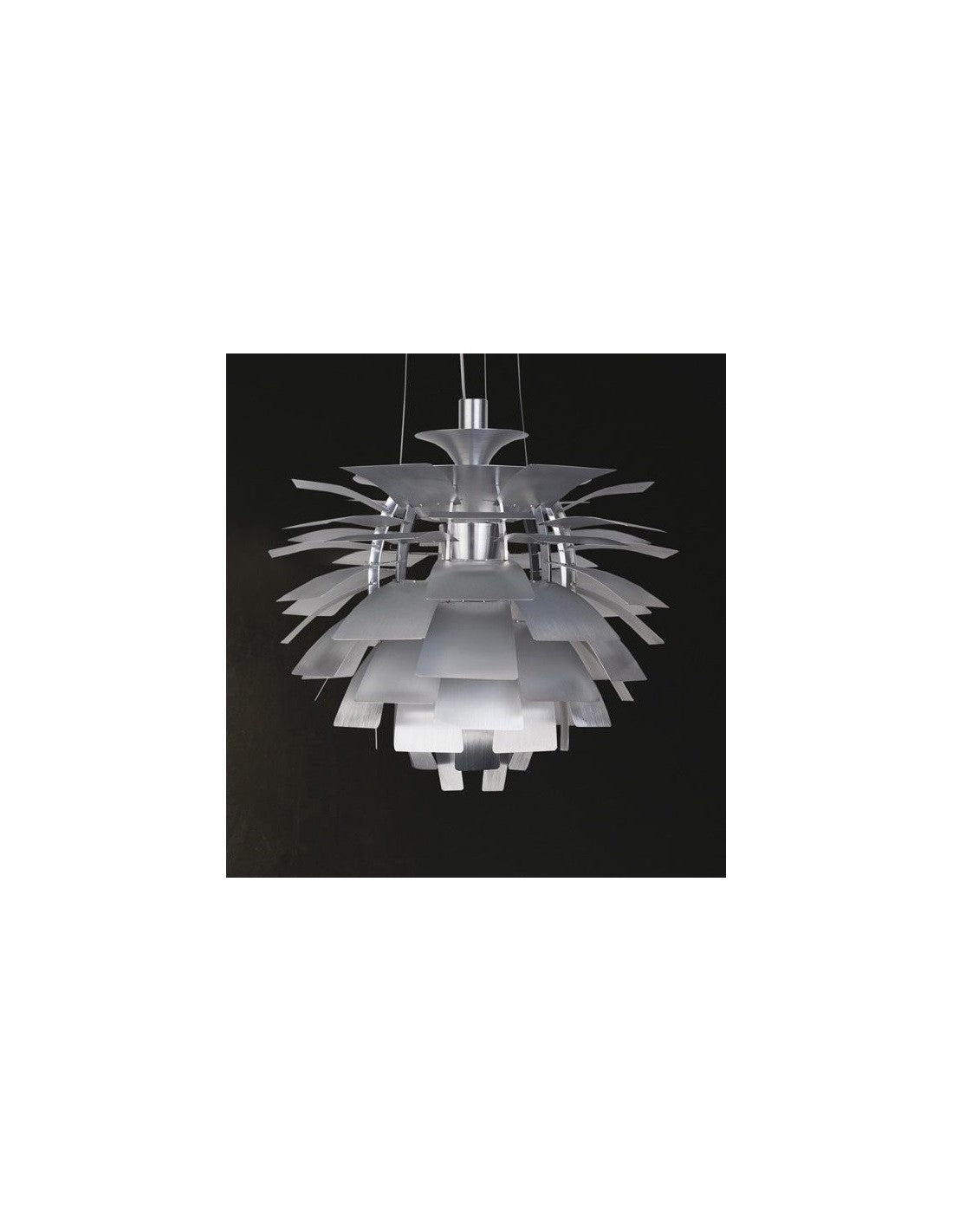 Lámpara ARTIC, aluminio, plata, 48 cms. de diámetro