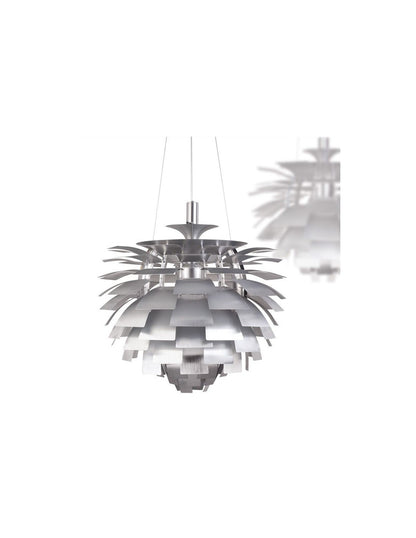Lámpara ARTIC, aluminio, plata, 60 cms. de diámetro