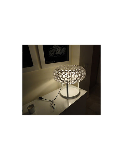 Lámpara ITALICA 50, sobremesa, acrílica, transparente, 50 cms de diámetro