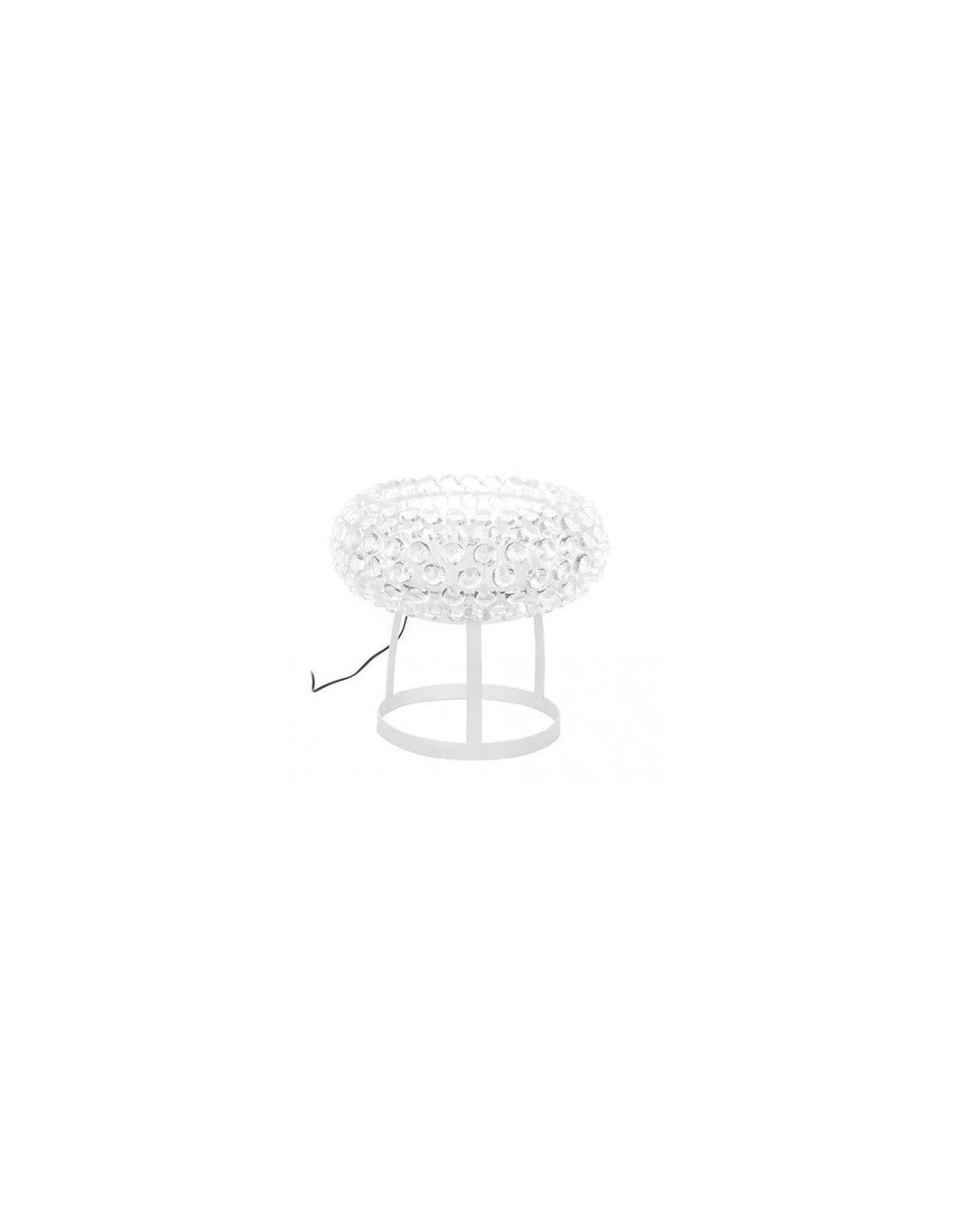 Lámpara ITALICA 50, sobremesa, acrílica, transparente, 50 cms de diámetro