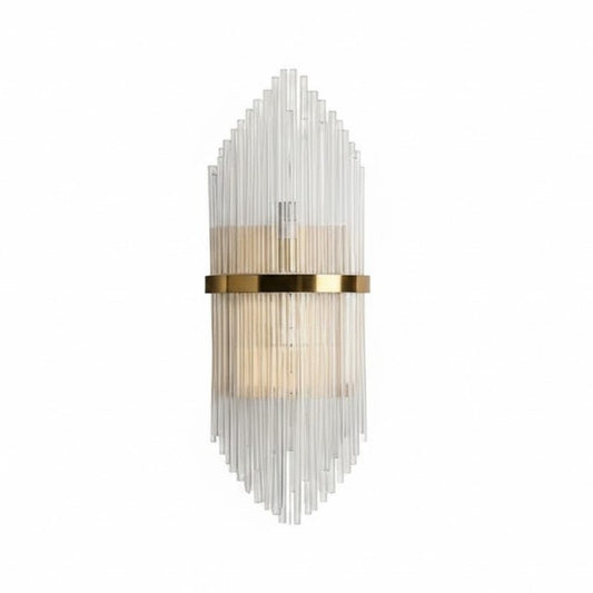 Aplique DOLHAN, metal dorado, cristal