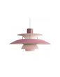 Lámpara DANISH, colgante, aluminio, rosa y verde, 40 cms de diámetro