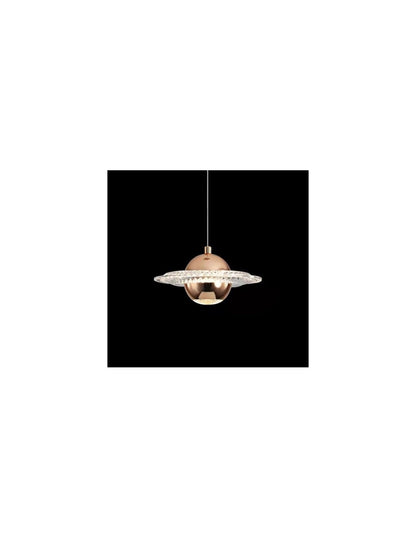 Lámpara NEVIGES, colgante, metal dorada, acrílico, led