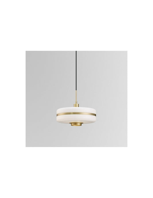 Lámpara LYRA, colgante, metal, cristal blanco