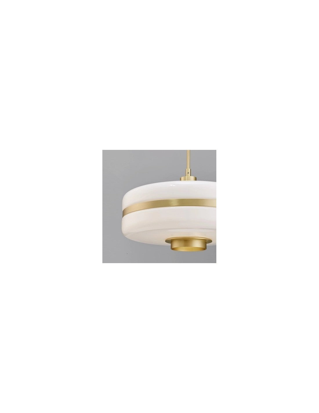 Lámpara LYRA, colgante, metal, cristal blanco
