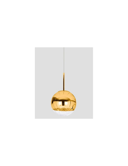Lámpara KARIM, colgante, cristal, dorado - transparente, 25 cms de diámetro